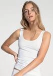 Shirttop CALIDA "Natural Comfort", Damen, Gr. S (40/42), wei&szlig;, Single Jersey,