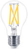 Philips LED Lampe ersetzt 75W, E27 Standardform A60, klar, warmweiß, 1080...