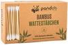 pandoo Ohrenreiniger Plastikfreie Wattestäbchen aus Bambus und Bio-Baumwolle,