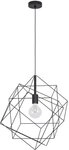 EGLO H&auml;ngeleuchte STRAITON Pendellampe, Stahl, E27, Vintage, H&auml;ngelampe, Flurlampe,