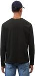 Langarmshirt MARC O'POLO, Herren, Gr. M, schwarz, Jersey, Obermaterial: 100%