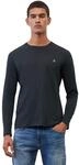 Langarmshirt MARC O'POLO, Herren, Gr. M, blau (schwarz night), Jersey,...