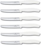 Victorinox Tafelmesser 6-teiliges Tafelmesser Set mit Wellenschliff, 11 cm