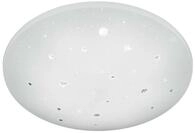 Reality Leuchten LED Deckenleuchte ACHAT, Wei&szlig;, Kunststoff, &Oslash; 50 cm, LED fest