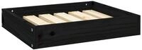 vidaXL Tierbett, Hundebett Schwarz 51,5x44x9 cm Massivholz Kiefer