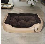 vidaXL Tierbett, Warmes Hundebett mit Polsterkissen M
