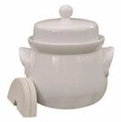Steinzeug-Schmitt G&auml;rtopf Mini-G&auml;rtopf creme 4,0 l mit Deckel und passenden...
