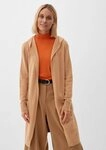 s.Oliver Cardigan Strickjacke Long-Cardigan mit Kapuze