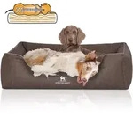 Knuffelwuff Tierbett Hundebett Tampa, Orthop&auml;disch braun 85 cm x 120 cm