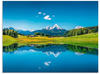 Artland Wandbild Landschaft in den Alpen, Berge (1 St), als Alubild,...