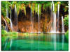 Artland Wandbild Schöner Wasserfall im Wald, Gewässer (1 St), als...
