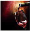 Artland Wandbild Wein - Rotwein, Getränke (1 St), als Alubild, Outdoorbild,