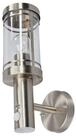 Lindby Au&szlig;en-Wandleuchte Djori, Edelstahl Alu IP44mit Bewegungsmelder, 1 x 15 W LED