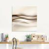 Artland Glasbild Braune abstrakte Welle, Muster (1 St)