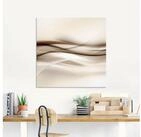Artland Glasbild Braune abstrakte Welle, Muster (1 St), in verschiedenen...