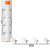 LEDVANCE LED Deckenleuchte Led Spot in Silber und Weiß 1,9W 800lm G9 4-flammig...