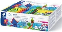 STAEDTLER Filzstift Fasermaler Noris Club 326 Klassensatz mit 100 Stiften in