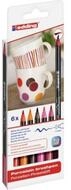 edding Marker Porzellan-Pinselstift 6er Set Colour Edding Flexible Pinselspitze