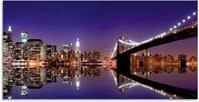 Artland Glasbild New York Skyline, Amerika (1 St), in verschiedenen Gr&ouml;&szlig;en