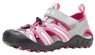 Kamik Crab (wasserdichtes Synthetikleder) grau/pink Kinder Sandale
