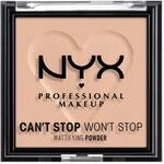 NYX PROFESSIONAL MAKEUP Puder CAN'T STOP WON'T STOP MATTIFYING POWDER, deckt