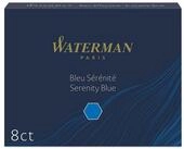 Waterman Waterman Tinten Patrone 8 St&uuml;ck lang Schreibfarbe Serenity Blau...