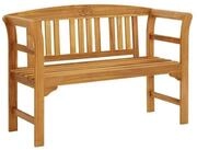 vidaXL Gartenbank Gartenbank 114 cm Massivholz (1-St)