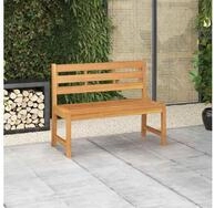 vidaXL Gartenbank vidaXL Gartenbank 114 cm Massivholz Teak
