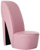 vidaXL Stuhl in Stöckelschuh-Form Kunstleder 85,5 cm rosa