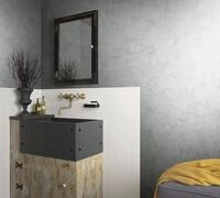 Marburg Vliestapete Concrete, strukturiert, gl&auml;nzend, moderne Tapete f&uuml;r...