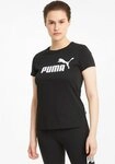 PUMA T-Shirt ESS LOGO TEE Regular Fit, Kurzarm, sportlicher Look