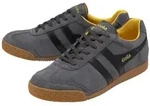 Gola Harrier Suede-Leder shadowgrau/schwarz/gelb Herren Sneaker grau 42 EU