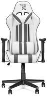 Ranqer Gaming-Stuhl Felix, Kunstleder wei&szlig;/grau, Racing-Design