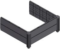 KHW Hochbeet Demeter Erweiterungsset, BxTxH: 82x82x31 cm