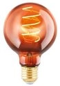 EGLO LED-Leuchtmittel Eglo LED Globe G80 E27 4W kupfer, Dimmbar