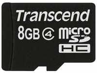 Transcend MicroSDHC Karte 8GB Class 4 Speicherkarte