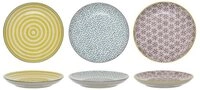 Bloomingville Brotteller Bloomingville Patrizia Brotteller Gelb Steingut 3er Set