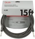 Fender Instrumentenkabel, Professional Tweed Cable GRAY 4,5 m -...