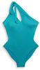 Esprit Badeanzug One-Shoulder-Badeanzug mit Glitzereffekt