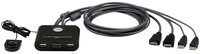 Aten ATEN CS22HF HDMI-Switch HDMI Tastatur 1920 x 1080 Pixel Adapter