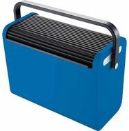 HELIT Organizer H&auml;ngemappenbox H61101 blau bis 25 Mappen leer stapelbar