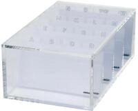 MAUL Visitenkartenh&uuml;lle Visitenkartenbox Acryl glasklar mit A-Z Register
