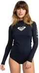 Strandshirt ROXY "WHOLE HEARTED LS", Damen, Gr. S, anthrazit, Obermaterial: 84%