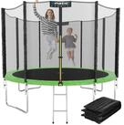 Kinetic Sports Gartentrampolin SALTO PLUS, &Oslash; 244 cm, Komplett-Set mit Leiter,