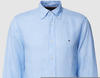 Tommy Hilfiger Langarmhemd PIGMENT DYED LI SOLID RF SHIRT in klassischem Design