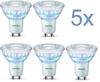 Philips LED-Leuchtmittel 5ER PACK PHILIPS GU10 MASTER LED, GU10, Dimmfunktion