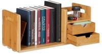 relaxdays Organizer Schreibtisch Organizer Bambus (1 St)
