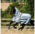 Bucas Pferde-Regendecke Bucas Buzz-Off Rain & Neck - Silver/Blue