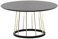 Wohnling Couchtisch WL6.489 Rund 80 cm Sofatisch Schwarz Metall Wohnzimmertisch...