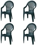 Progarden Gartensessel Vega (Set, 4-St., 4x Stapelsessel), Vega Stapelsessel, gr&uuml;n